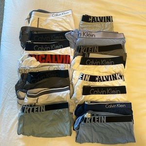 16 PAIRS MENS CALVIN KLEIN COMFORT BOXERS BREIFS
